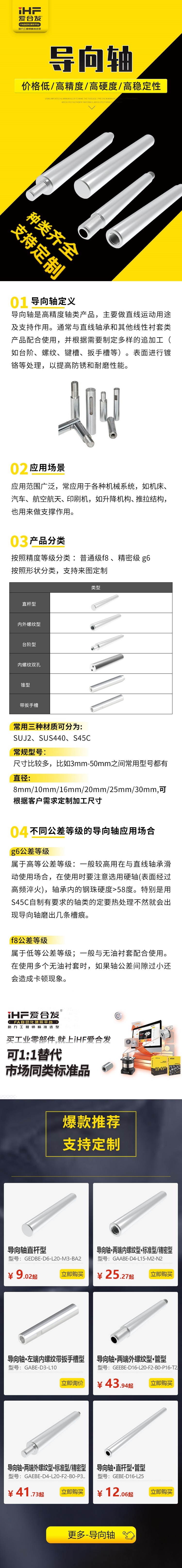 帶你30秒了解導向軸的應用場景（jǐng）及產品（pǐn）分類